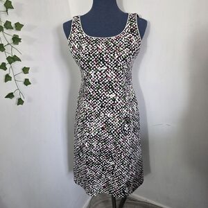 Talbots Petites Polka Dot Sheath Dress Size 4